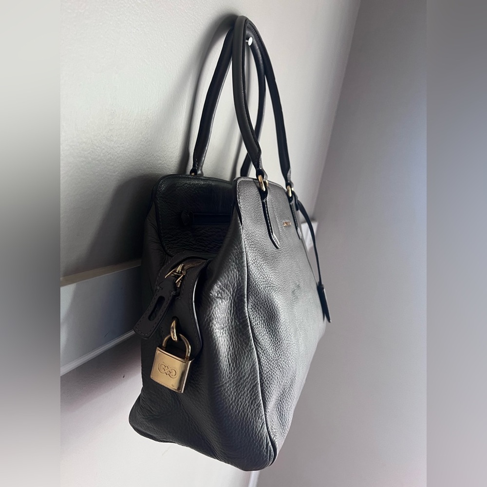 Cole Haan Gray Leather Tote Bag - Picture 4 of 10